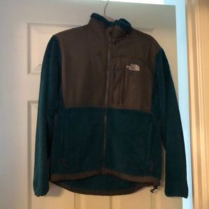 Size medium teal fleece NorthFace jacket